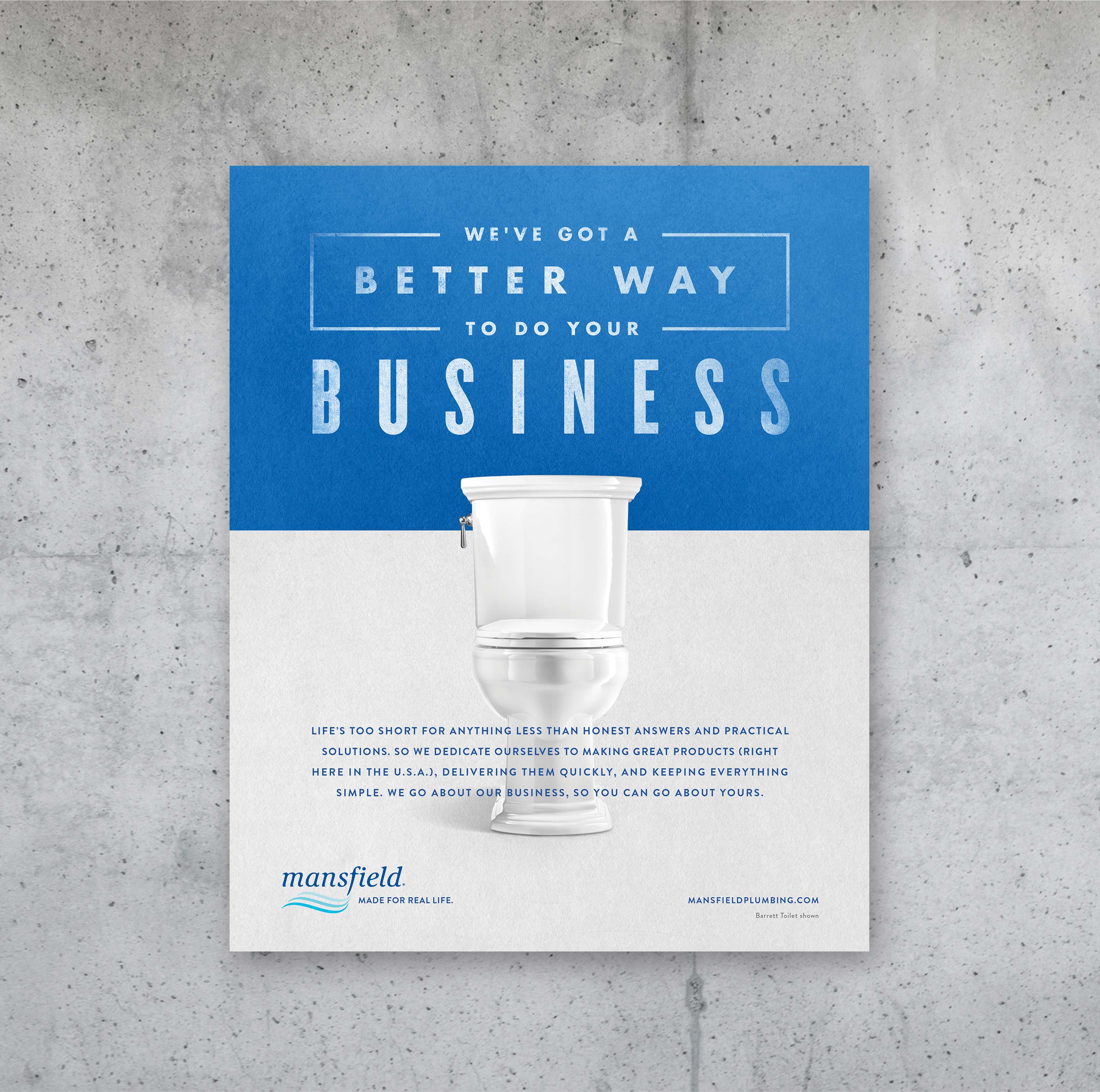 Mansfield do your business print ad-Ideya